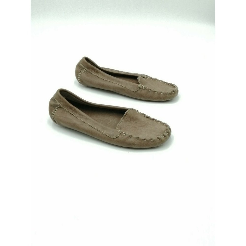 Swamp Brand Slip On Leather Loafers Brown Women's US 36.5